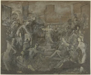 律法学者たちと話し合う聖カタリナ