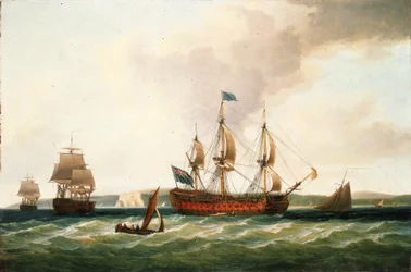 1756年にウリッジ造船所（イギリス）で建造された一等100門艦「セイント・ジョージ」は、1759年のキブロン湾海戦（枢機卿の戦い）で艦隊の指揮を執った。