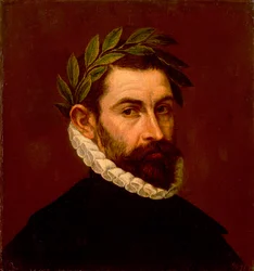 詩人アロンソ・デ・エルシーリャ・イ・ズニガの肖像、1533～1594年、1576～1578年。