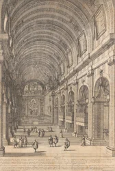 1665 年、ローマのサン ルイジ教会でレッツ枢機卿が注文した装飾。