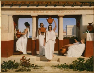 泉のギリシャ女性