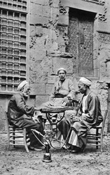 男性、リラックス、カイロ、エジプト、c1922