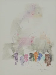 糸, 2000 （紙に色鉛筆）