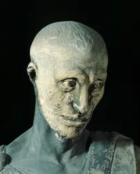 ドナテッロ作「ハバクク」（約1386～1466年）大理石像、細部