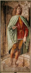 クラブの若い男（Giovane dalla mazza） パニガローラ家の紋章のサイクル。ドナート・ブラマンテ（1444-1514）によるフレスコ画 ミラノ、ピナコテカ・ディ・ブレラ所蔵
