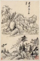 古典巨匠に基づく風景画、1630年作