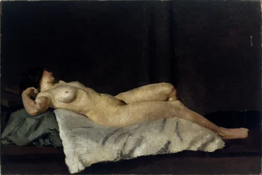 彼女の背中に横になる女性像、1912