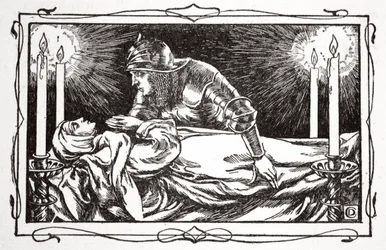 「女王の死体を発見」、1905年。