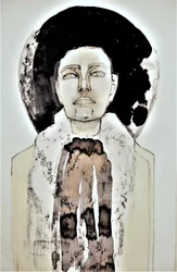 抽象的なハローの肖像画