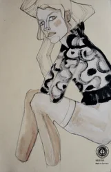 シックなファッションイラスト
