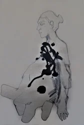濃いインクで描かれた図