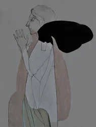 祈る女性のプロフィール