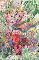 色鮮やかな庭の花々