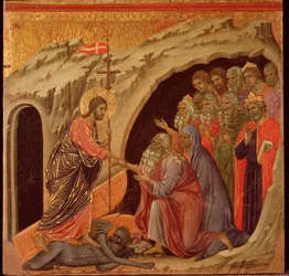 情熱：虚無への降下。マエスタ祭壇画（木にテンペラと金箔