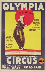 バートラム・ミルズ・サーカスのポスター、1922年