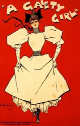 複製された「A Gaiety Girl」の広告ポスター