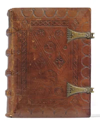 オランダ語、ローワーラインラント、エメリッヒ、クレーヴェ、c.1480の時祷書と祈祷書（ベラムと紙にインクと顔料、金属の留め金が付いたボードの上にカーフスキンで綴じられています）