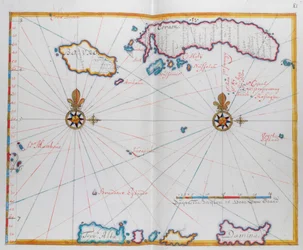 Bouro と Ceram (Seram)、インドネシアを示す地図。