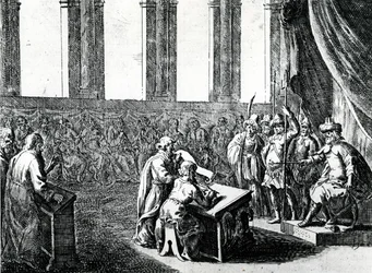 エジプト王プトレマイオス・フィラデルフォスが、ユダヤの法をギリシア語に翻訳するためユダヤから72人の男を招集する、1700年頃