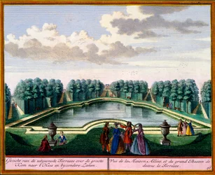Hend Zeganpralent KennemerlantによるHendrick de LethとMatthias Brouerius Van Nidekによる眺め、1700〜30年頃発行