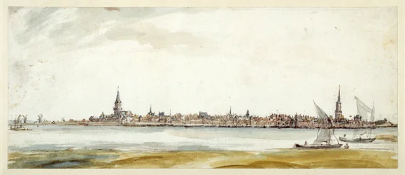 エメリッヒの眺望 17世紀後半 紙に水彩、ペン、茶インク