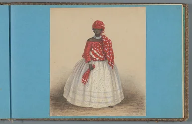 スリナムの女性、1860