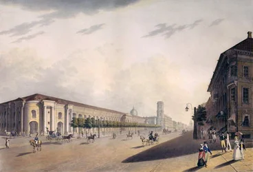 Gostiny Dvor、サンクトペテルブルク、1820年代