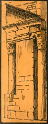 「Hotel du Nord-Pinus に隣接するフォーラムのポーチコ」、1920 年代。