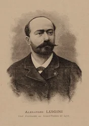 作曲家アレクサンドル・ルイジーニの肖像 1850-1906, 1887.