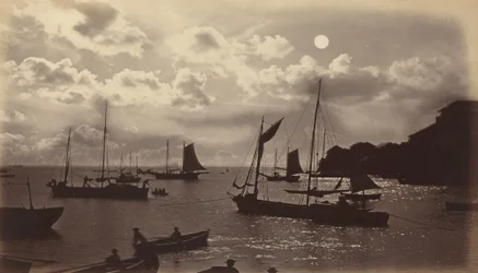 月光効果-パナマ湾、1877年。