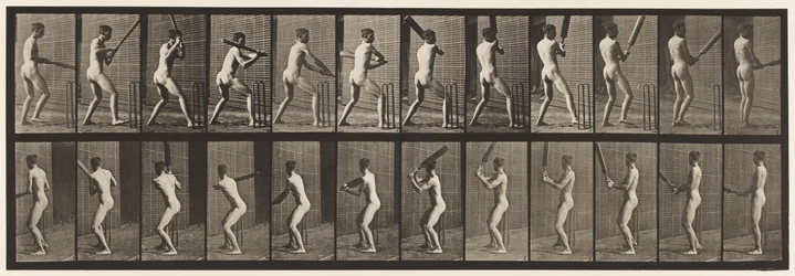 プレート292.クリケット;バッティング;バックアウト、1885