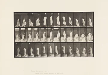 プレート459.椅子を踏み、手を伸ばして下降する、1885