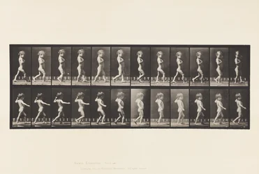 プレート540.A、弓の脚;男の子; B、う蝕;歩く少女、1885
