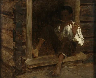 黒人の少年、1860-61年頃