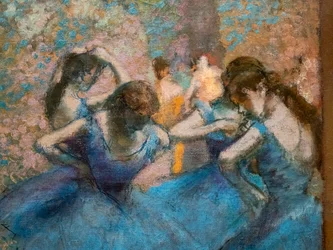 青い踊り子（詳細）。1893-96年頃。油彩・キャンバス