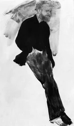 エドゥアール・マネ（1832-1883）フランスの画家、エドガー・ドガのデッサン