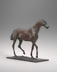 ホース ウォーキング、オリジナル ワックス、おそらく 1870 年代初期、キャスト c. 19201921.