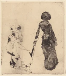 ルーブル美術館のメアリーカサット：エトルリアギャラリー、1879-1880