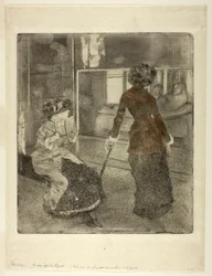 ルーブル美術館のメアリーカサット：エトルリアギャラリー、1879-80