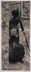ルーブル美術館のメアリーカサット、絵画ギャラリー、1879-80年