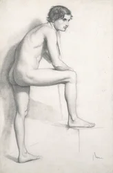 ヌード研究、c.1858