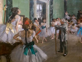 「ダンス教室」（部分）。1873年に着手、1875-1876年に完成。