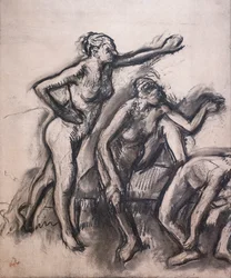 裸の踊り子3人。1903年頃。