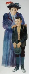 Edmondo De Amicis 作、Heart の学校の先生、絵