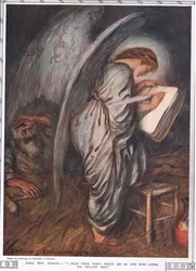 1917年に出版された「Bibby Annual」からのアブ・ベン・アデムと天使
