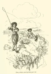 さあ、学者、あなたのロッドを下にして来て