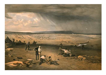 1855年7月9日、第3師団のキャンプ。