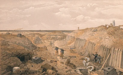 バスティオンデュマットの溝、1856