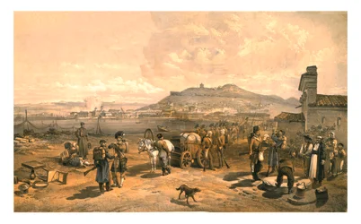 北からのカーチ、1855年。