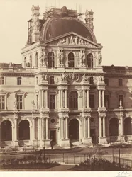 ルーヴル美術館の眺め、1855-1857年（写真）